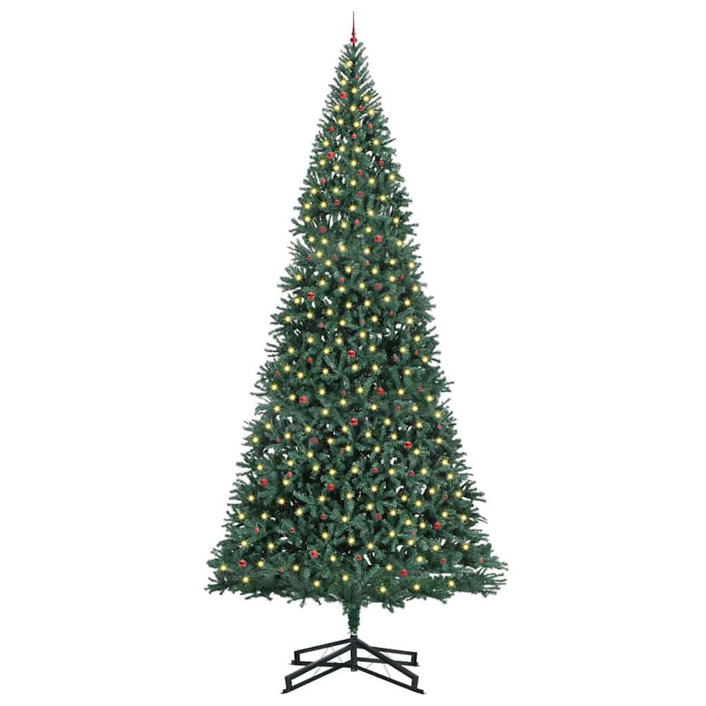 Artificial Pre-lit Christmas Tree with Ball Set Green 500 cm